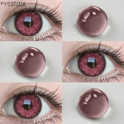EYESHARE Beauty Brown Color Contact Lenses - 2pcs Enhanced Eye Aesthetic Lenses (LUCERNE - PINK)