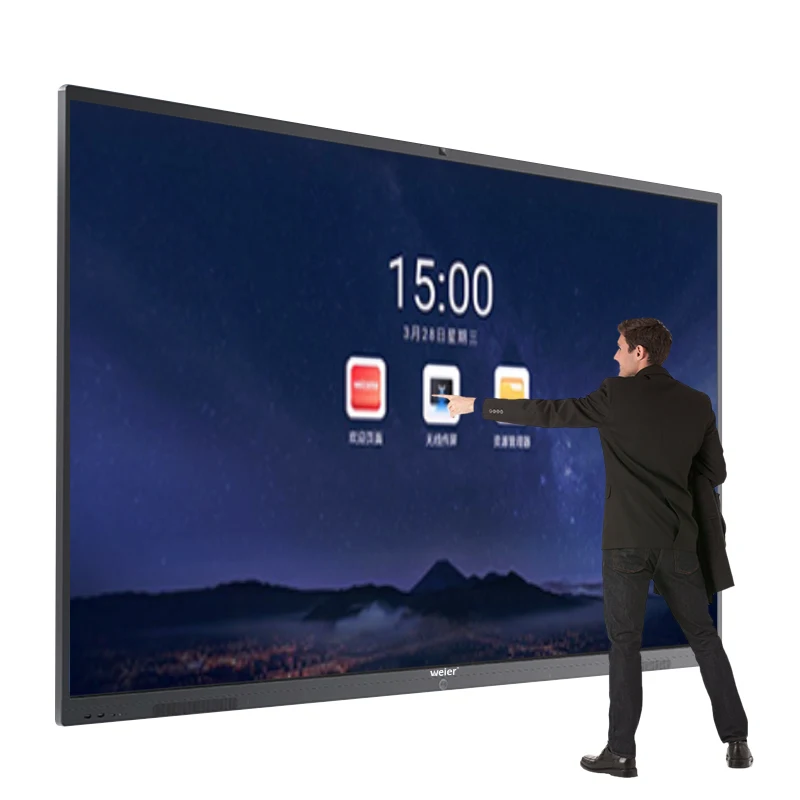 

weier 55 65 75 85 100 110 inch touch screen monitor interactive panels smart boards for meeting and teaching