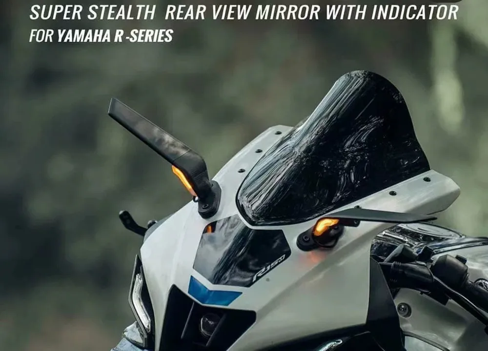 오토바이 미러 수정 된 바람 날개 가와사키 ZX10R ZX9R ZX7R ZX6R ZX636 ZX12R ZX14R 용 조정 가능한 회전 백미러