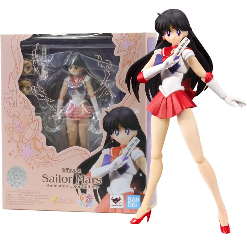 Bandai S.H. Figuarts Sailor Mars – Figurina Sailor Moon Originale Giapponese 15 Cm