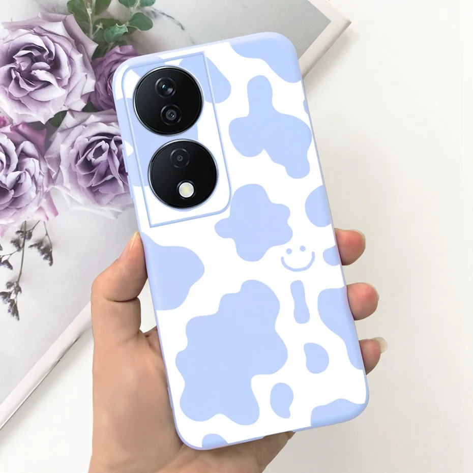 Lovely Printed Candy Color Phone Case - Soft Silicon TPU Shockproof Back Cover