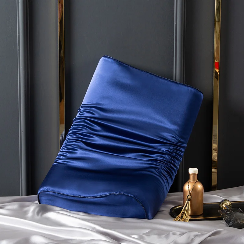 

6A Grade Natural Mulberry Silk Latex Pillowcase Superior Quality Protect Hair Pillow Case Solid Color Bedding Pillowcover