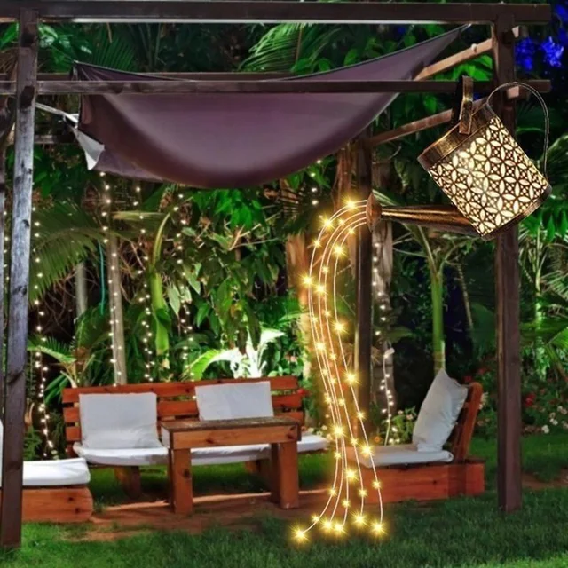 Napenergia -Öntözőkanna Lámpákkal Kültéri Kerti Lámpák Dekro Vízálló Lógó Lámpás Az Udvar Teraszához - Image 5