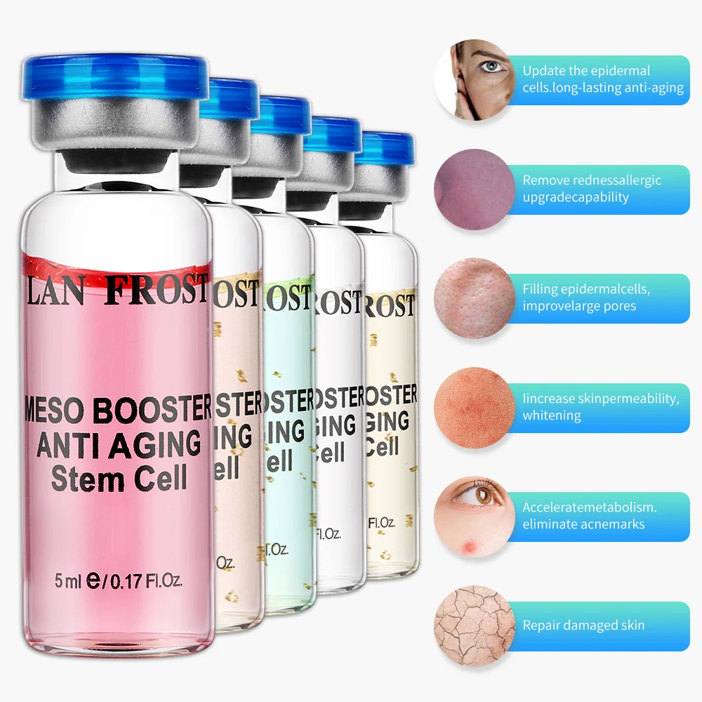 24K Gold Hyaluronic Acid Essence Set BB Cream Glow Anti-Aging Whitening Facial Serum Moisturizing Essence 10 Bottle/Box