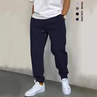 Nouveau pantalon de survêtement pour hommes grande taille 2XL 3XL vêtements de sport taille élastique pantalon Baggy décontracté noir gris coton Joggers homme pantalon ample 2