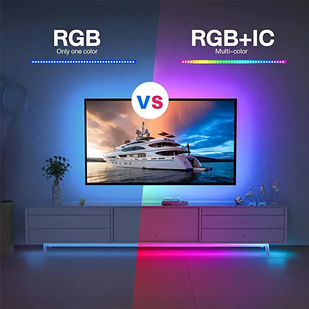 Description Picture 2 of itemLED Light Strip RGB 5050 TV Backlight USB Powered Color Changing Lights Bluetooth control Mode Music Sync for Room Decoration TV