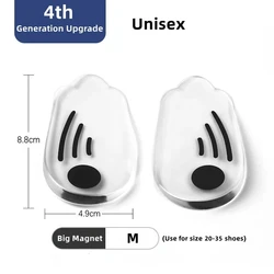 Orthopedic Silicone Insoles for Leg Alignment and Foot Care Massage (Transparent Color - M)