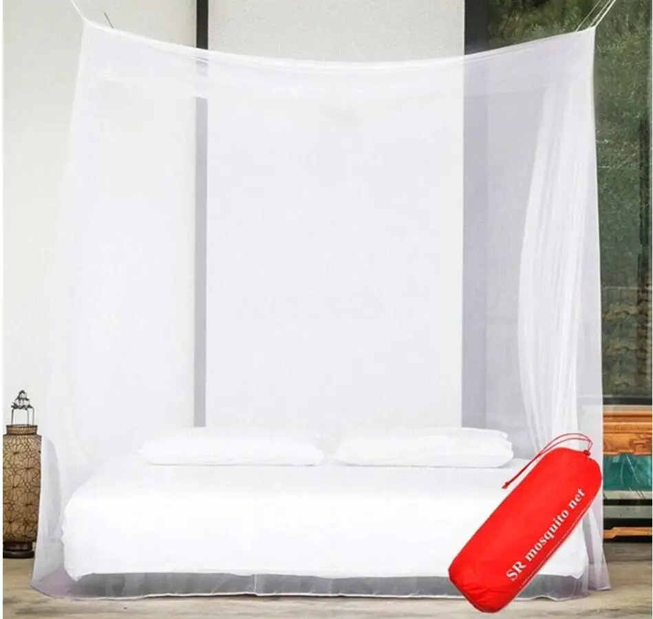 Description Picture 4 of itemCamping Net White Mesh Portable Square Foldable Mosquito Control Mosquito Net Lightweight Outdoor Camping Tent Sleeping Summer