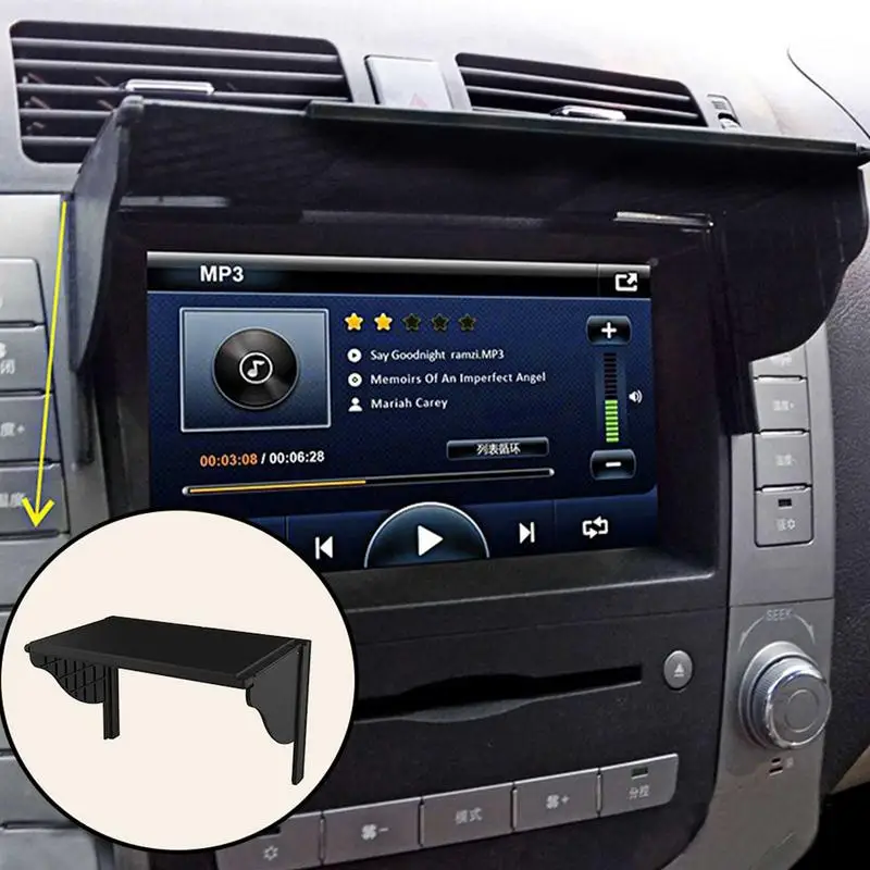 

Multipurpose 5.5-10 Inch Universal Car GPS Navigation Light Cover Barrier GPS Navigator SunVisor Sunshade Hood Width 141mm-255mm