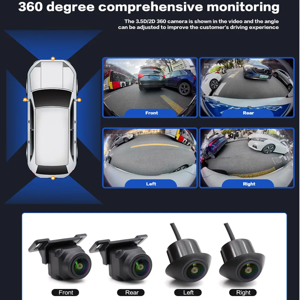 SMARTOUR SVM   ī޶ ý,  ĳ, 4  ͸, SVM DVR, 12V, 4K AI, 1080P, AHD, 3.5D, 360 