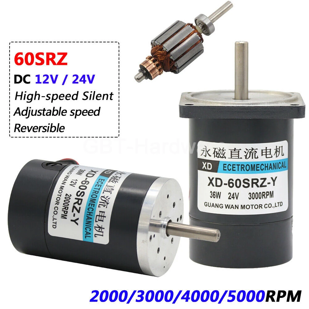 4000rpm Dc Motor 3000rpm Motor Silent Motors 1pcs 60mm Micro 1a