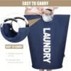 115L Large Laundry Basket Foldable Fabric Laundry Basket Foldable Sturdy Handle Bag Waterproof Clothes Bucket Dirty Cloth Bag 1