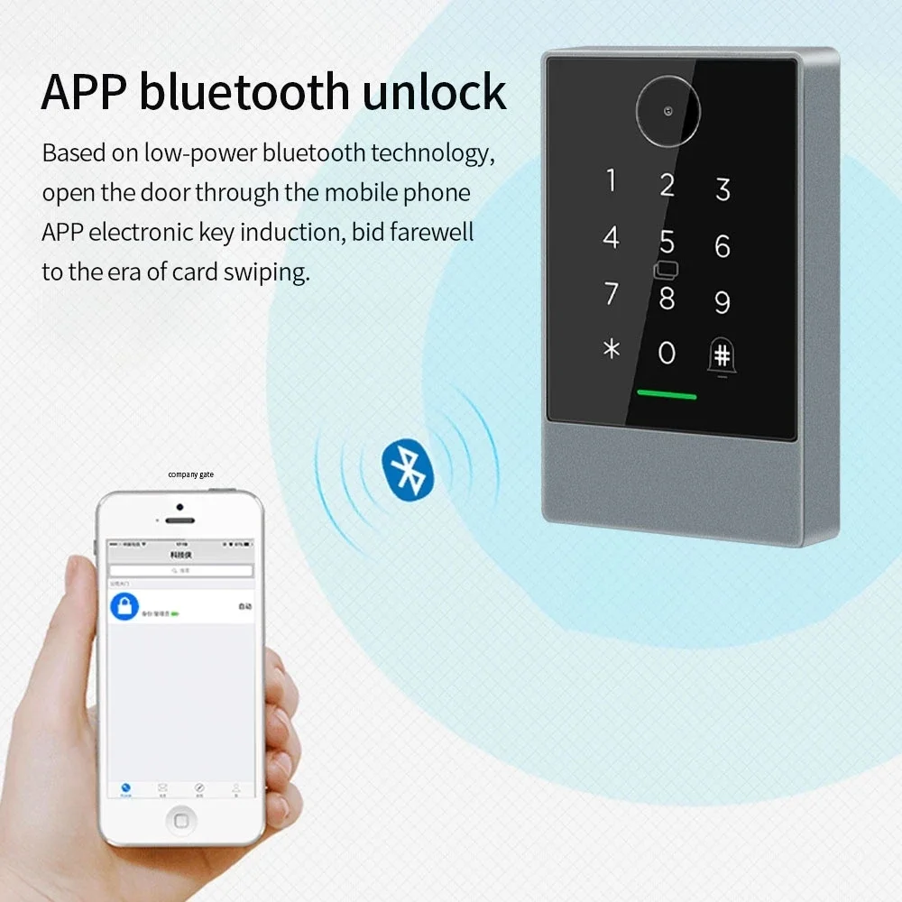 TTlock 스마트 폰 App QR 코드 13.56Mhz Rfid 도어 액세스 제어 시스템 도어 키트 Ip67 방수 리더 Nfc G2 게이트웨이