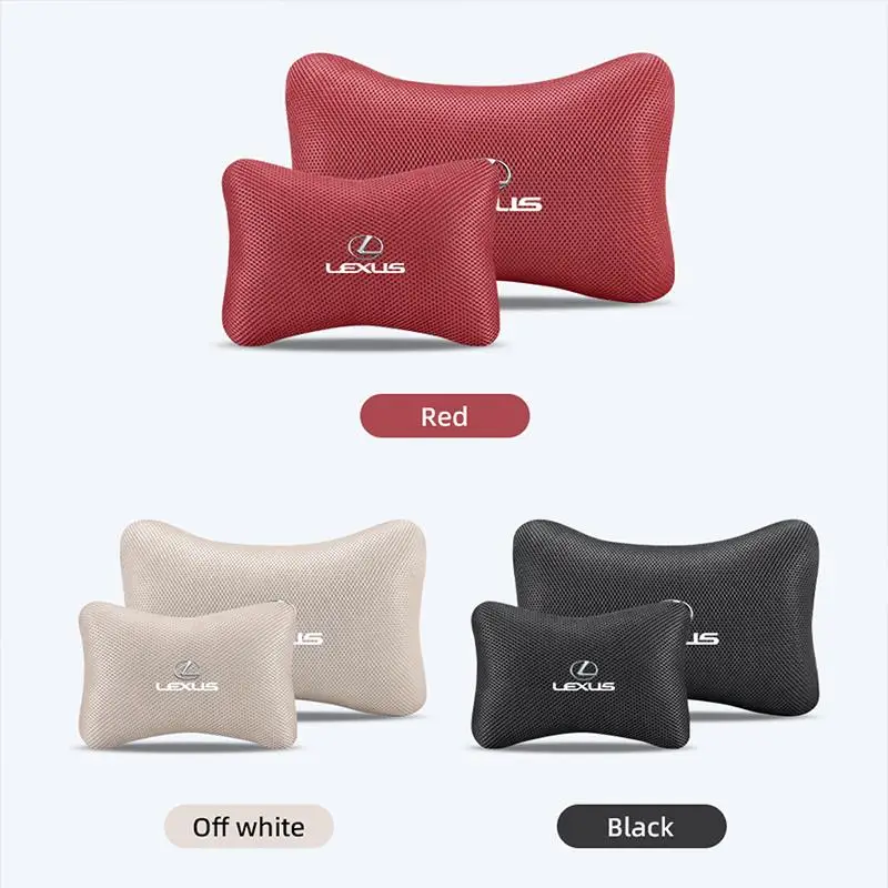 렉서스 자동차 아이스 실크 헤드레스트 요추 지지 액세서리 FSPORT LBX NX RX 350h 450h ES UX 300e GS GX IS LS LX CT LC RC GX460용