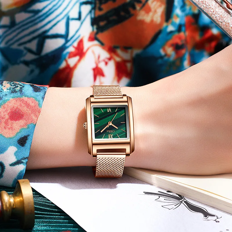OLIKA Women Bracelet Watches Top Brand Fashion Ladies Quartz Watch Steel Waterproof Female Wristwatch Relogio Feminino Relojes