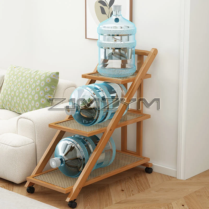 Move Edge Table Multi Functional Trolley Foldable Storage Rack Modern Minimalist Bookshelf Household Snack Organizer