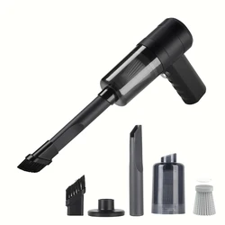 Compact Handheld Car Vacuum Cleaner - Versatile and Portable (Black)