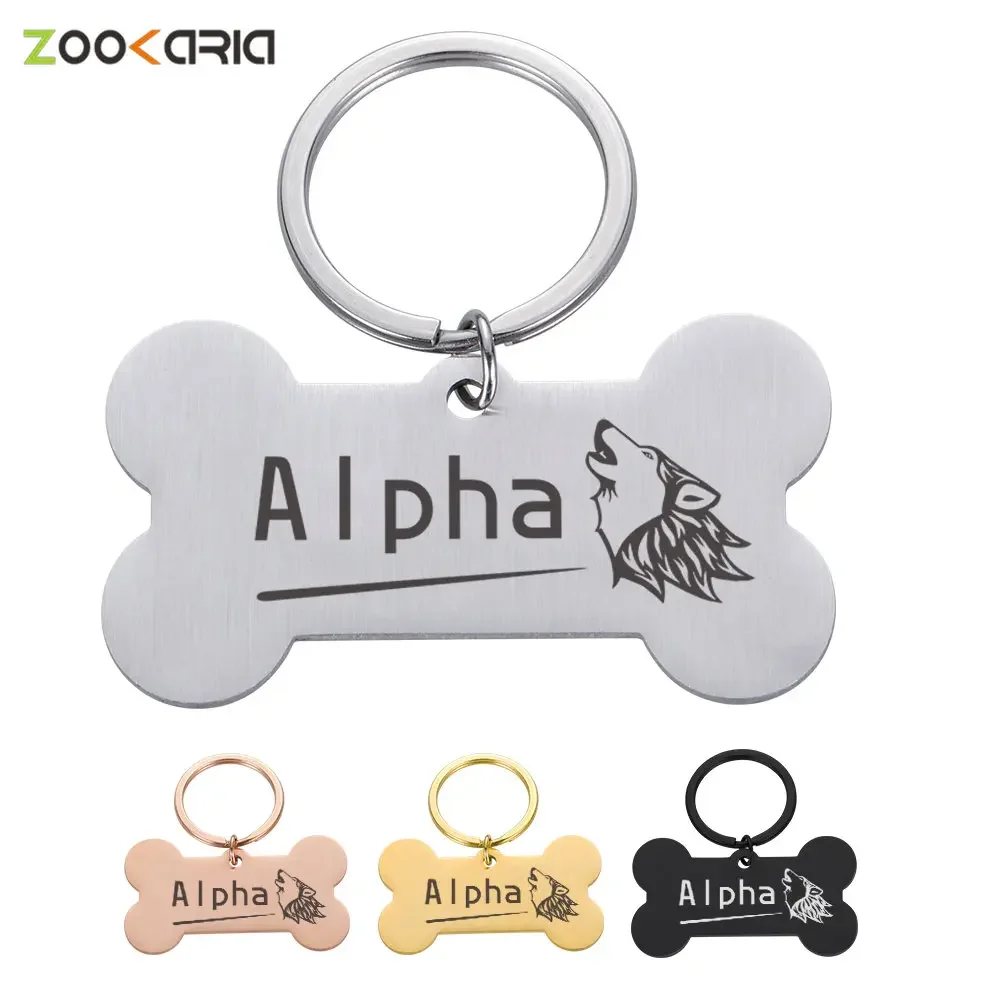 

Customized Pet Name Tags Personalization Pet Dog Tags Cat Collar Accessories Pet ID Dog Tag Collars Stainless Steel Cat Tag