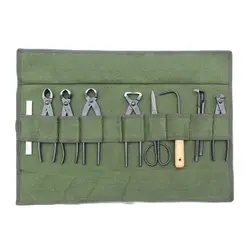 Garden Tools Storage Bag Green Cloth Bonsai Tools Bag (No Tool )