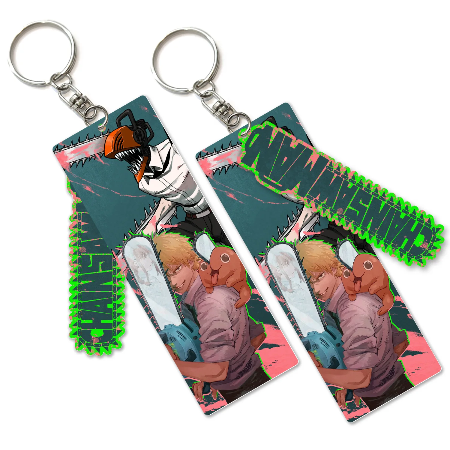 KKZ867 Anime Chainsaw Man Acrylic Pendant Keychain Key Rings For Car Keys  USB Holder Ring Cool Jewelry Gift - AliExpress