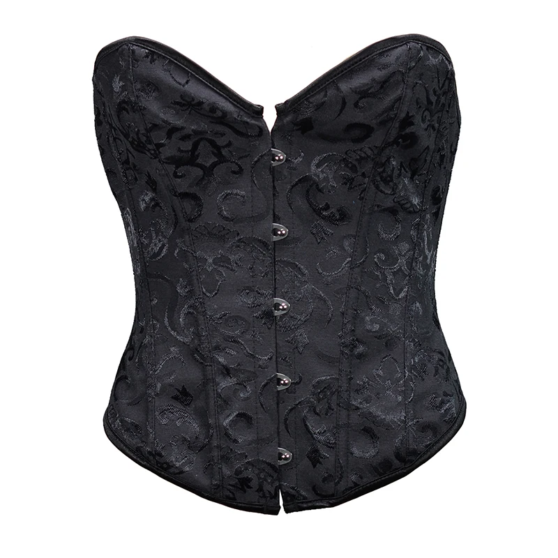 

30cm Short Embossed Jacquard Overbust Corset