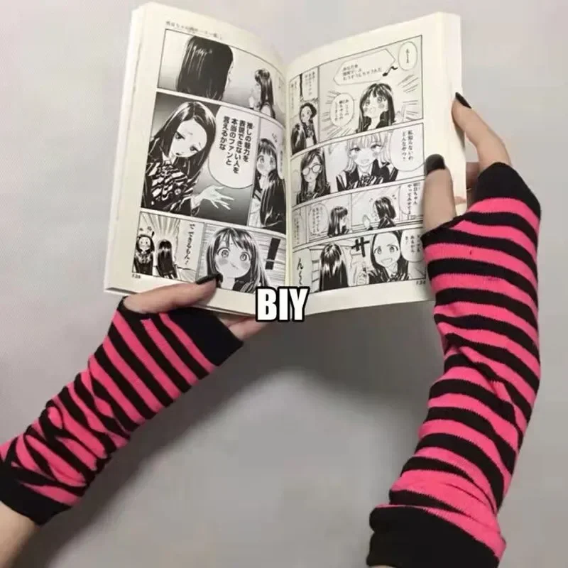 Cartoon Gloves Cosplay Gloves Cosplay Wrist Cuffs Anime Gloves Cosplay Ninja Mitten Oversleeve Man Women Fashion Sun Block Keep Warm Cuff Lolita Fingerless Arm Warmers