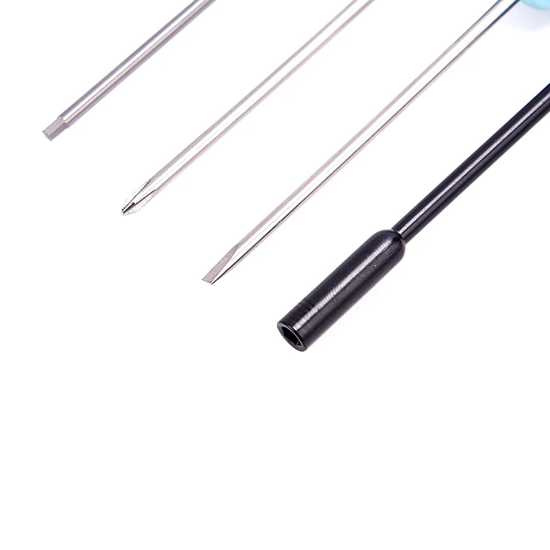Étui zippé contenant le kit d'outils de modélisme 10 pièces pour RC, avec tournevis et pinces bien organisés.