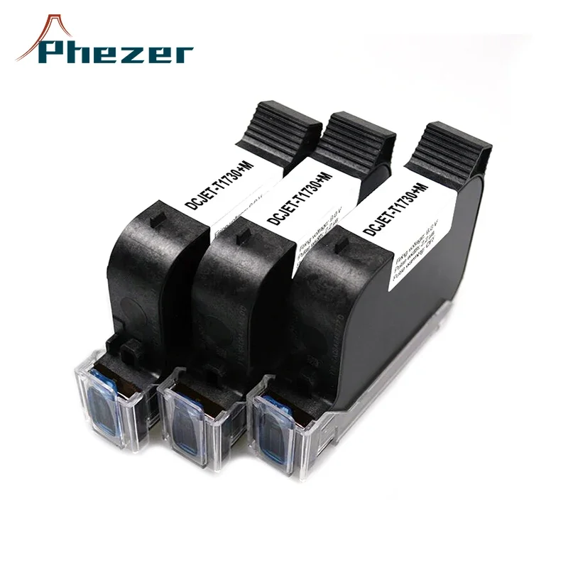 Phezer Handheld Online Inkjet Printer Cartucho Quick Dry Black Peças Originais Office Use a Level 12.7 mm Ink 10 Pcs - Imagem 6