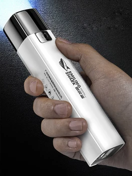 Фонарики Xiaomi 600/1200 мАч, USB-фонарики, перезаряжаемый уличный фонарик с сильным светом, прожектор для кемпинга, рыбалки, пешего туризма