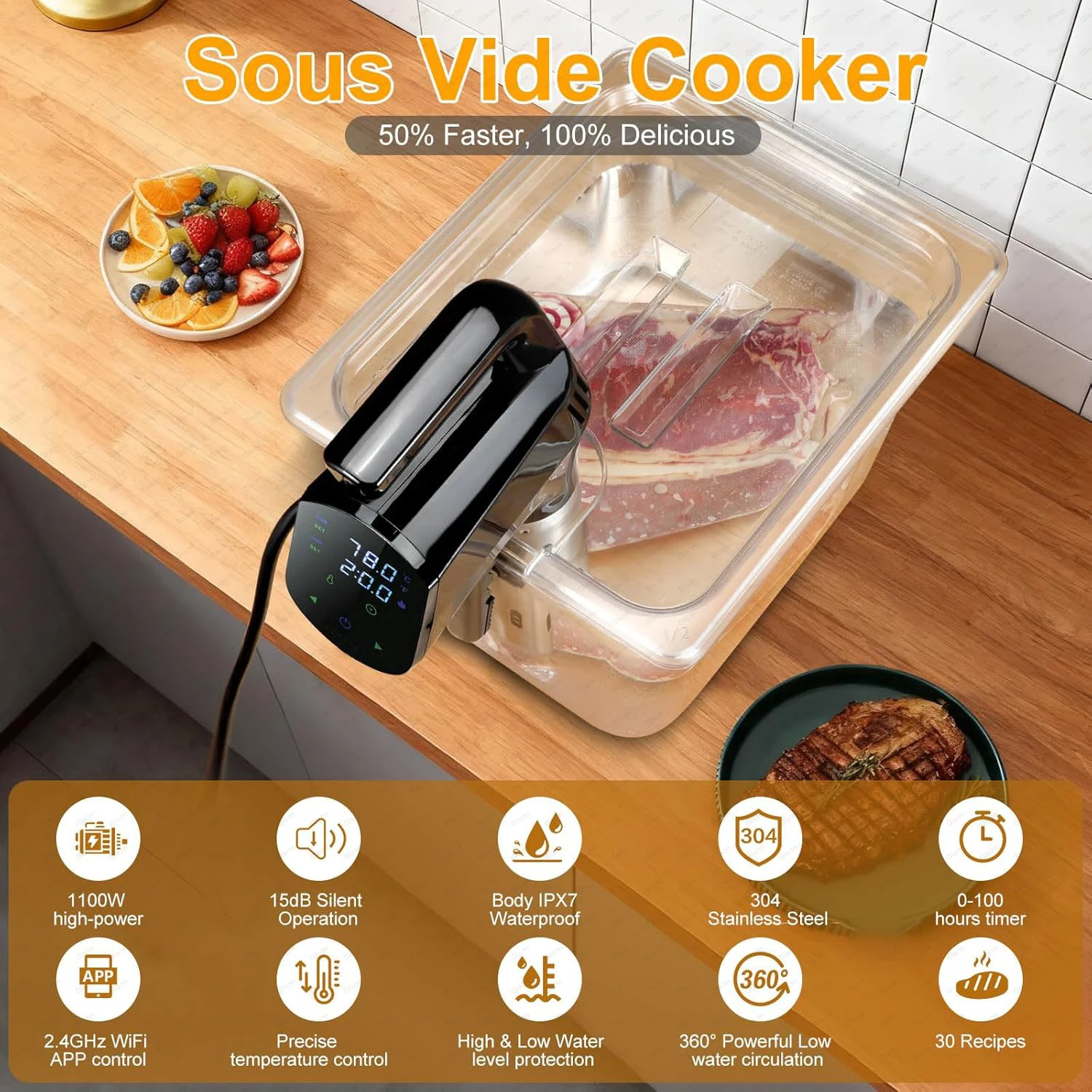 LCD Sous Vide Cooker 3