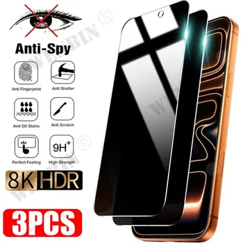 3 pezzi protezione schermo privacy per iPhone 17 Pro Max 17Air 16 15 14 13 Pro Max vetro protettivo anti-spia per iPhone 17 Pro Max