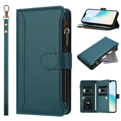 Leather Magnetic Zipper Flip Wallet Phone Case - Google Pixel 5a 5G (Dark green(YB - 017))