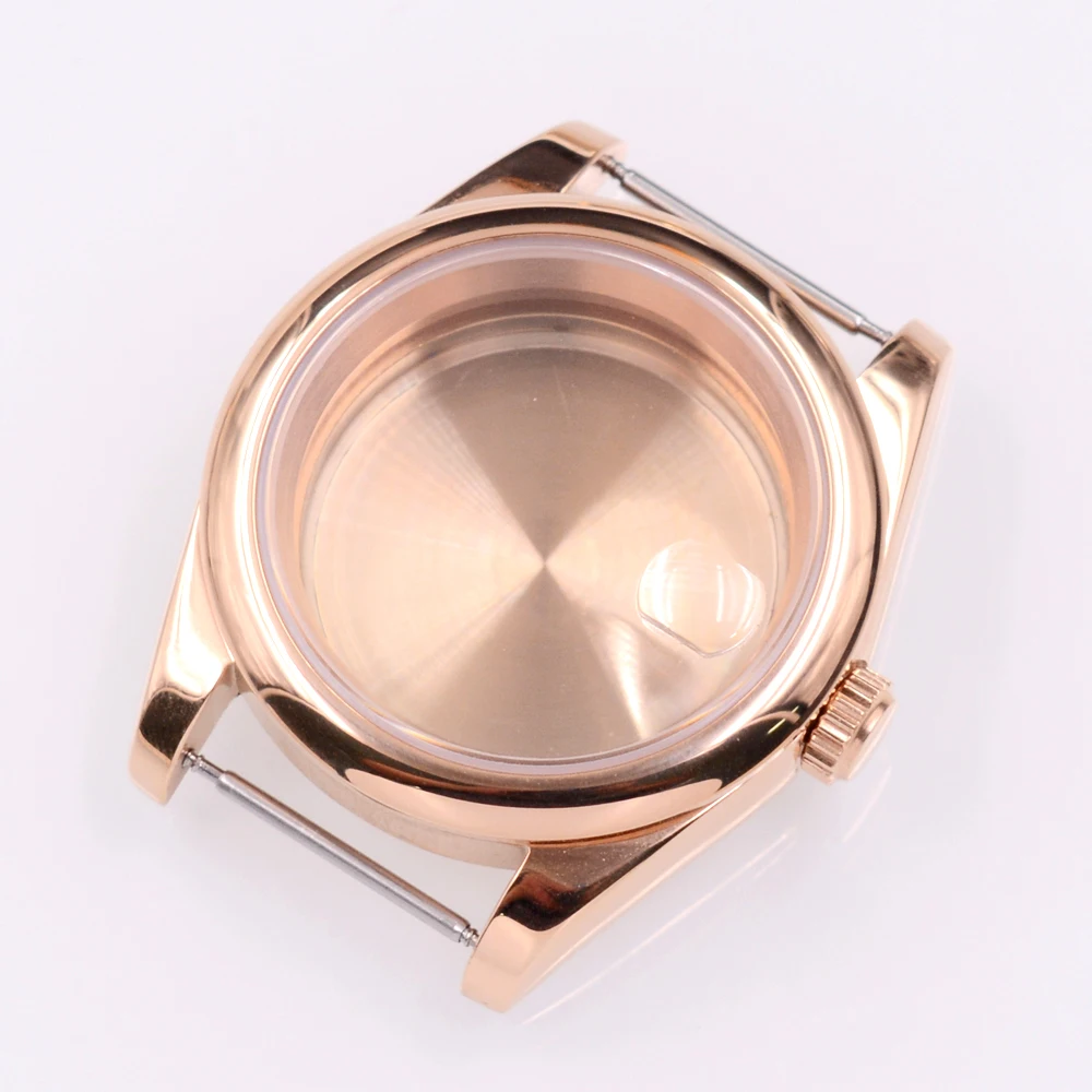 Sapphire Glass Watch Case - Silver/Rose Gold Finish