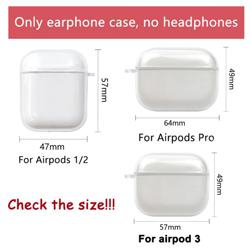 Funda de cristal para auriculares Apple AirPods 1 2, funda