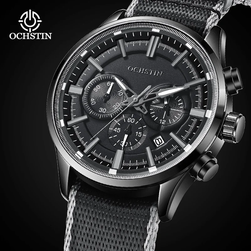 Ochstin 2024 New Sporty Street Style Navigator Series Original Multi functional Quartz Movement Watch Men's Quartz Watch