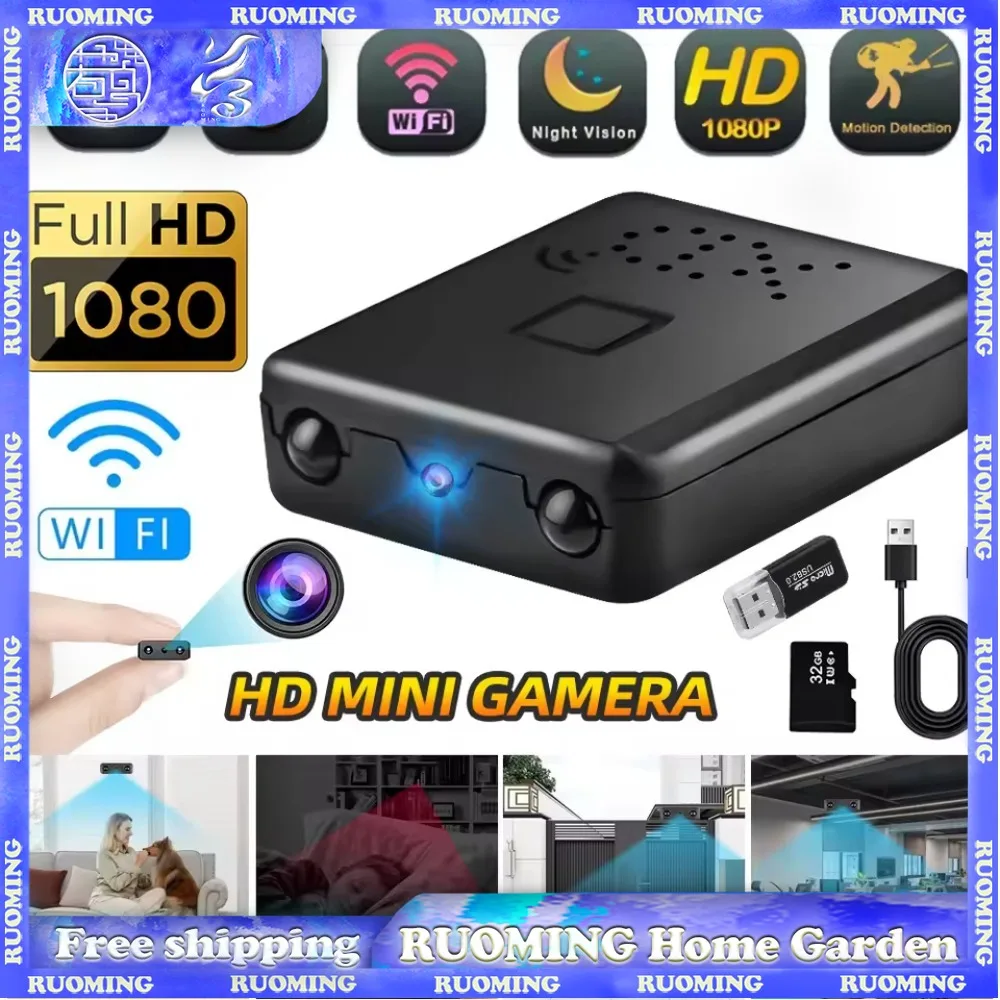 1080P Wireless WiFi Mini Camera with Night Vision