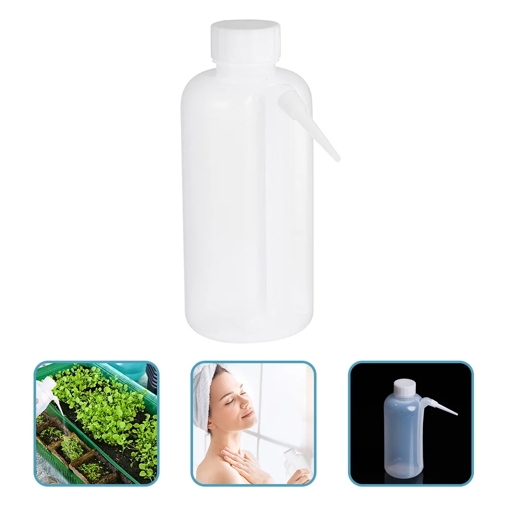 

2 Pcs Side Pipe Wash Bottle Laboratory Sprayer Plastic Squeeze Jars Washing One-piece