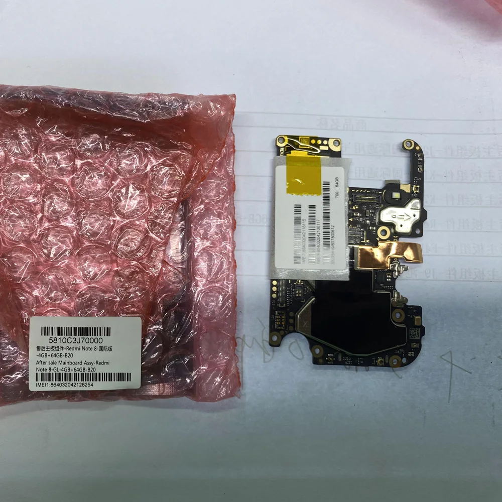 100% Original Motherboard for Xiaomi Redmi Note 8 Mainboard Logic Circuit Board Plate Global Unlocked Mother board xiaomi motherboard mobile motherboard