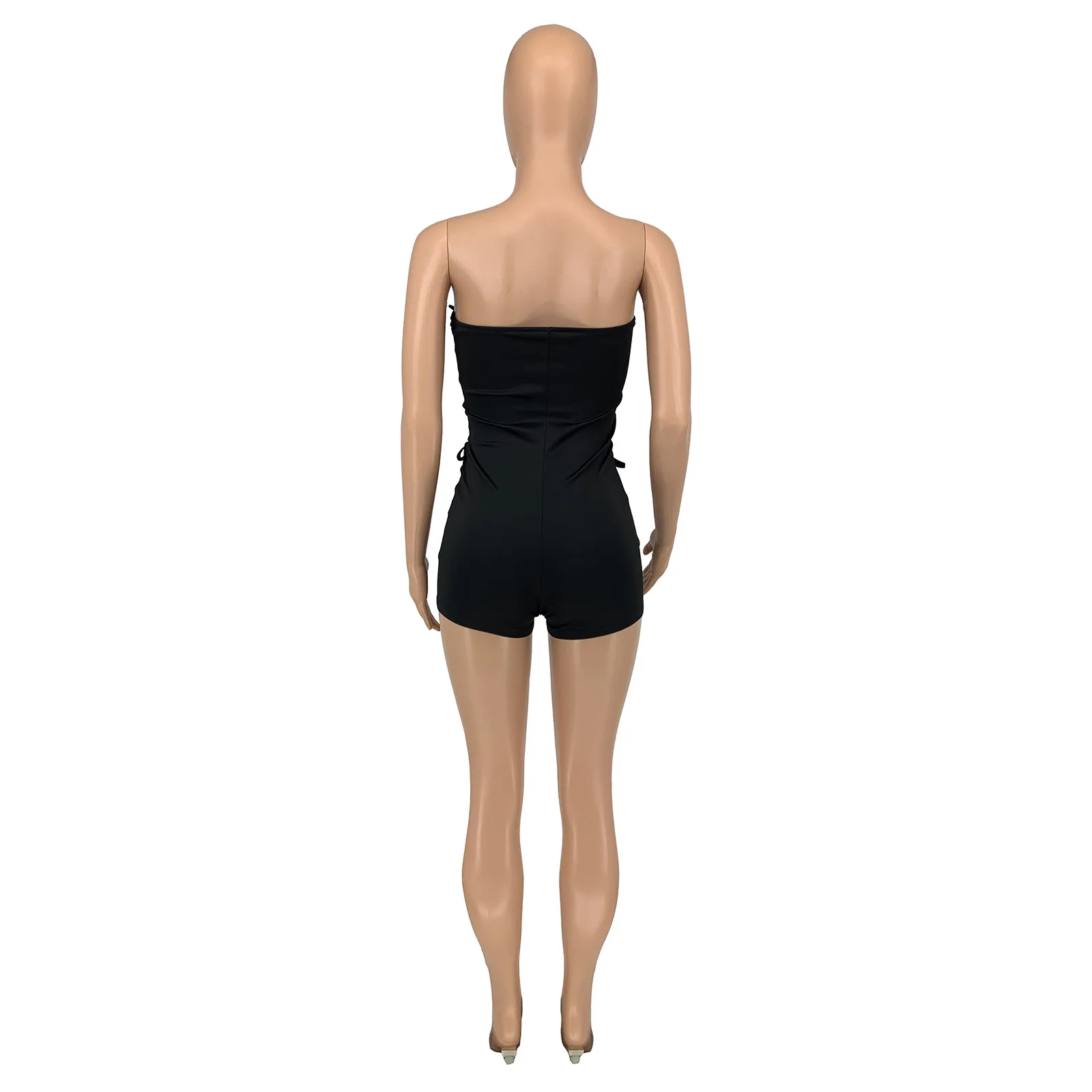 Summer Women Sexy Hollow Out Bandage Jumpsuit Ladies Fashion Casual Sleeveless Bodycon One Piece Playsuits