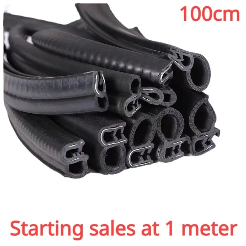 Car Door Rubber Seal Strips Auto Double Sealing Stickers For Trunk Sound Insulation Weatherstrip Interior Foam Mute Adhesive Door Window Sealing Strip