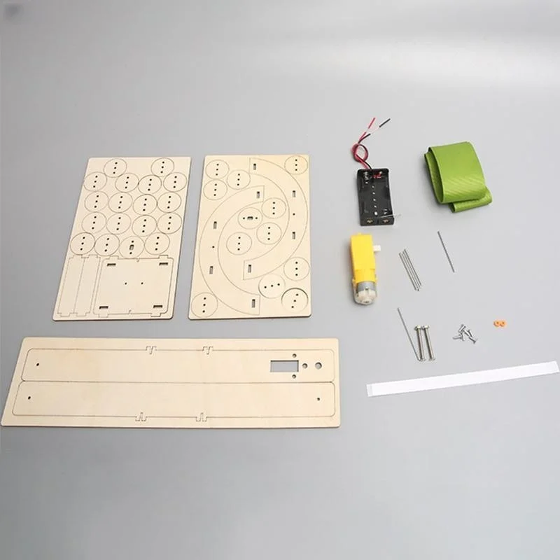 Creative Self-Assembly Conveyor Belt Kit for Kids - Educational STEM Building Project for School and Home