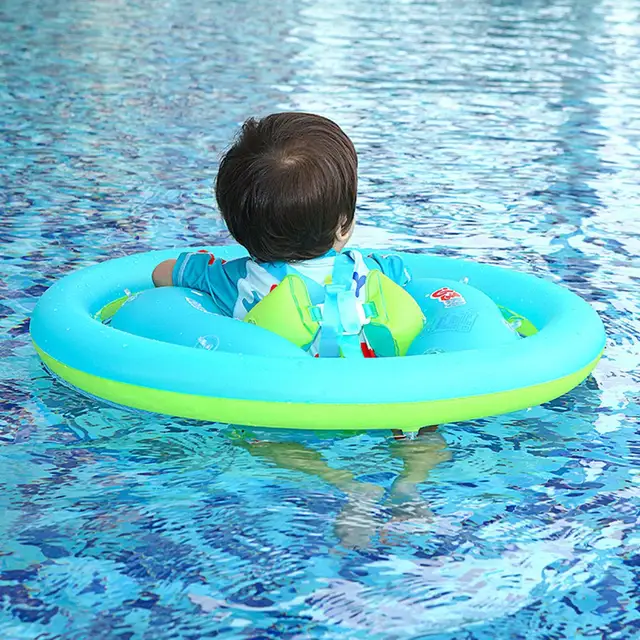 Baby Pool Float Baby Swim Float With Canopy Inflatable Inflatable Swim Ring Sun Protection Water Toys For Toddler Kids Outdoor 5