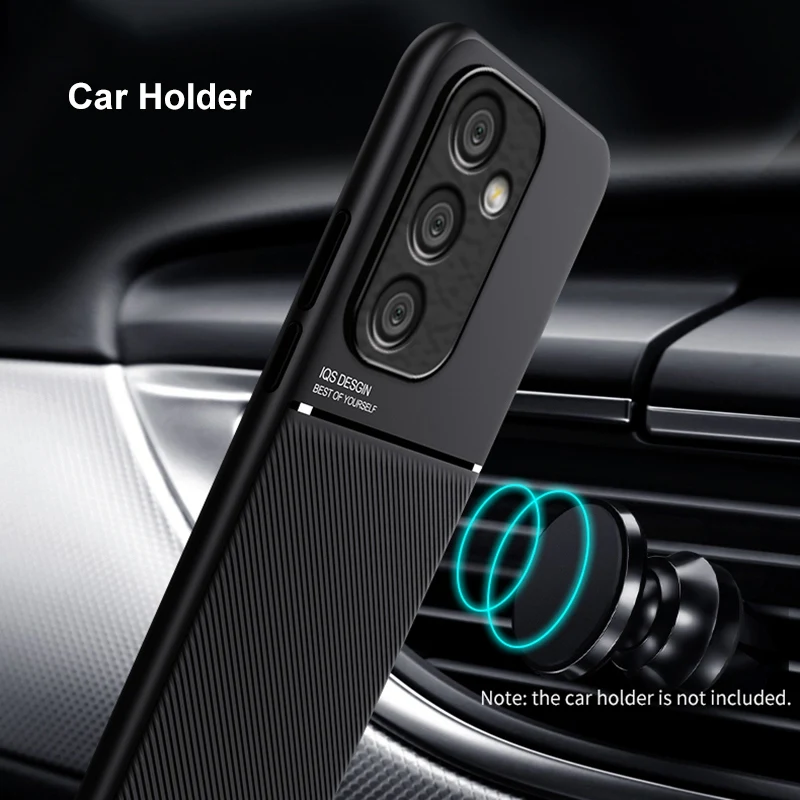 Magnetic PU Leather Case For Samsung Galaxy M55 5G Back Cover Matte Silicone Full Protection Phone Case For Samsung C55 F55 3