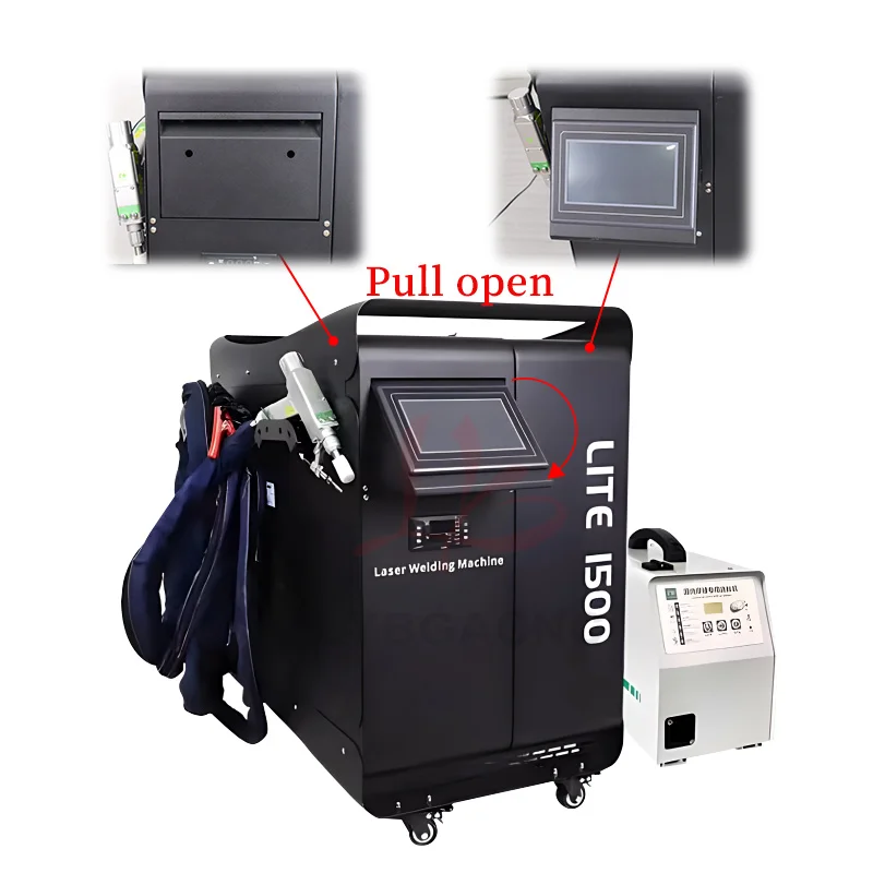 4 in 1 Handheld Fiber Laser Cleaning Welding Machine Laser Cutting Descaling Equipment 1500W 2000W 3000W Portable CNC Welder 5