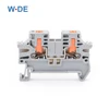 10Pcs DIN Rail Terminal Block PTV-2.5 Push-In Terminal Connector Spring Side-Entry 2.5mm² Cable Wiring Conductor PTV2.5 2