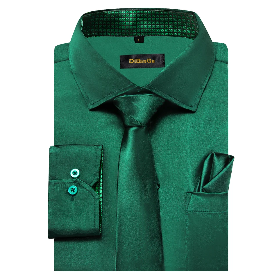 green emerald velvet dress Green Floral Silk Dress Shirt 3XL