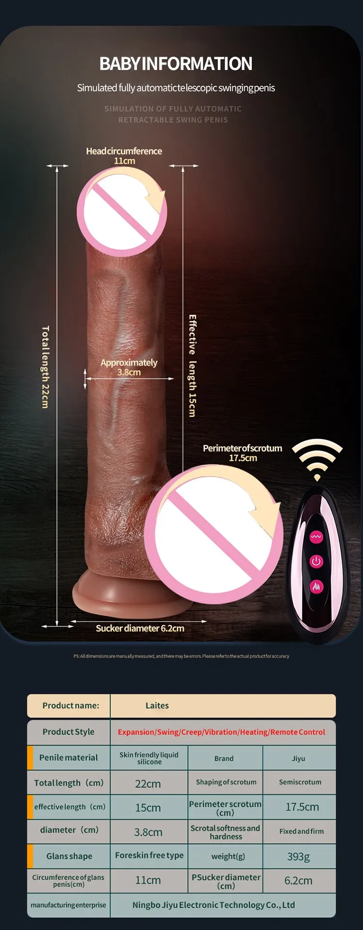 JIUUY Soft Sliding Penis for Women Realistic Dildo With Strong Suction Cup Female Vagina Masturbator Couple Adult Sex Toys