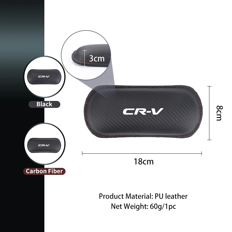 가죽 자동차 무릎 패드 시트 다리 무릎 쿠션 인테리어 액세서리 (혼다 시빅 어코드 CRV HRV 파일럿 핏 오디세이 레전드 패스포트 용)