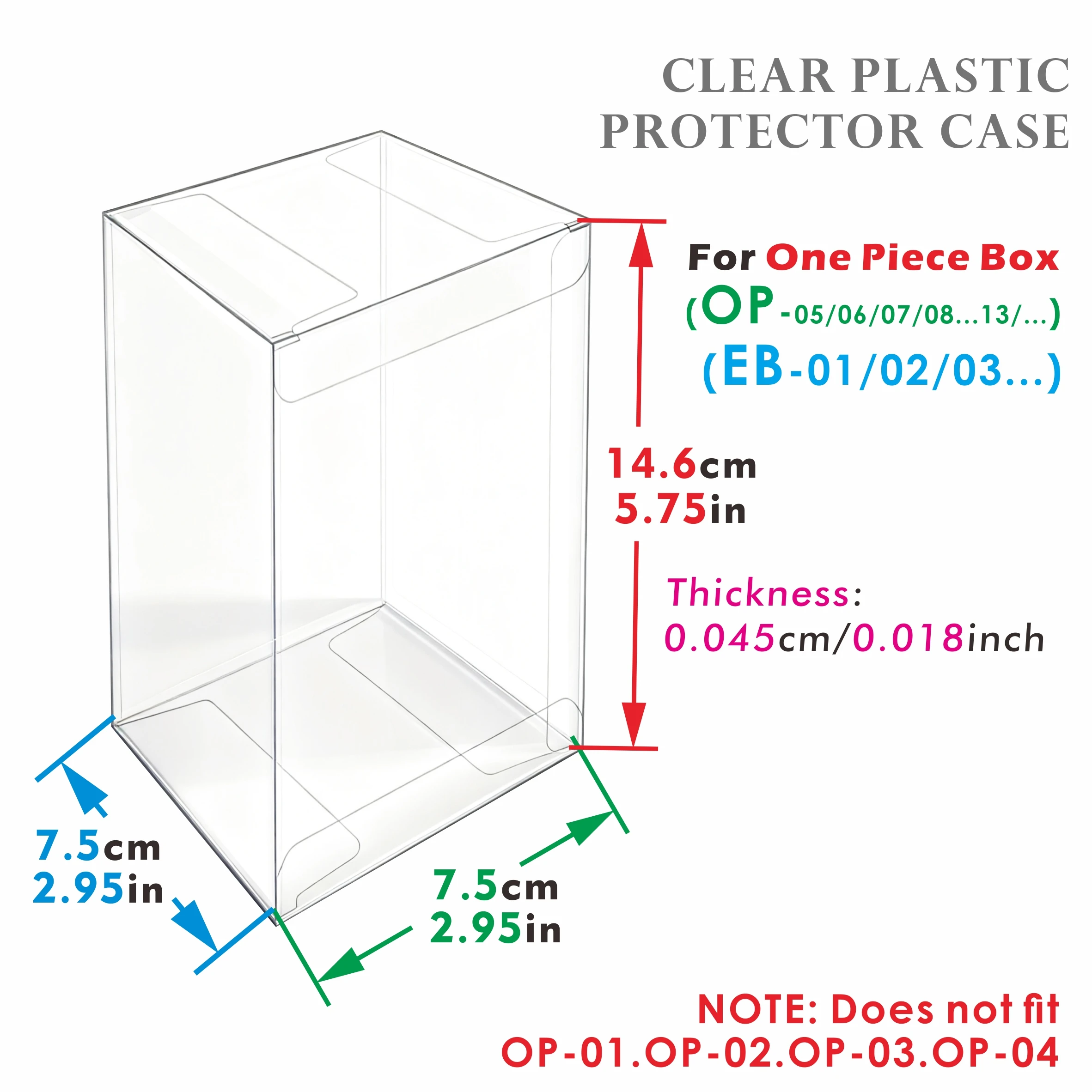 5-Pack Clear Plastic Protector Cases