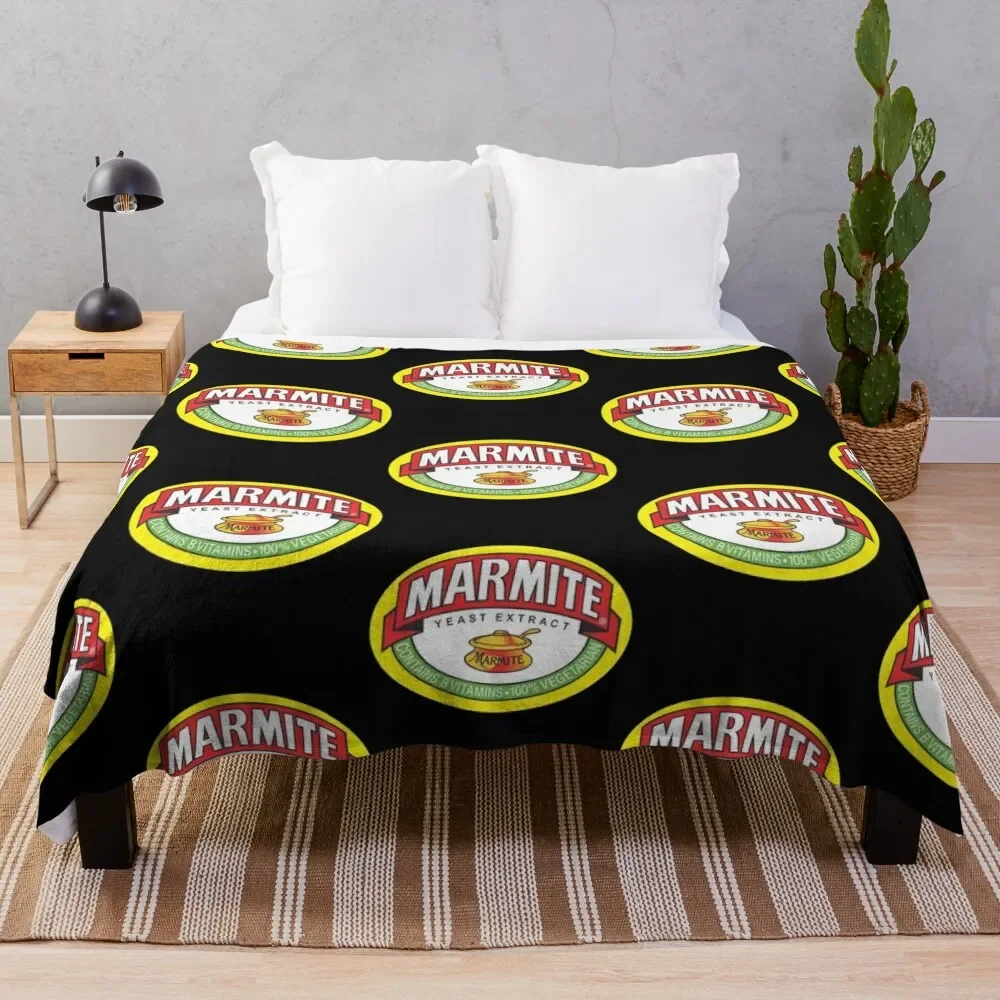 

marmite logos Throw Blanket bed plaid Quilt Flannel Travel Blankets